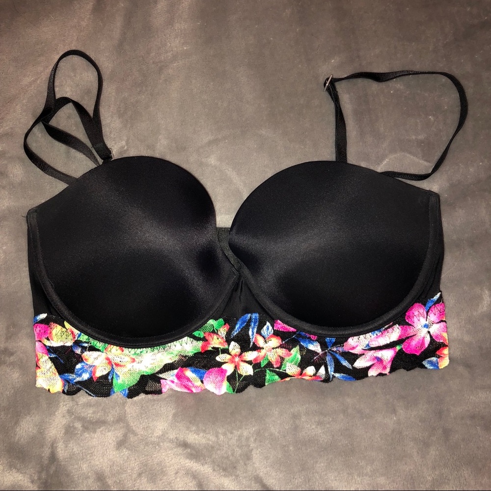 Victoria’s Secret Black Floral Bra